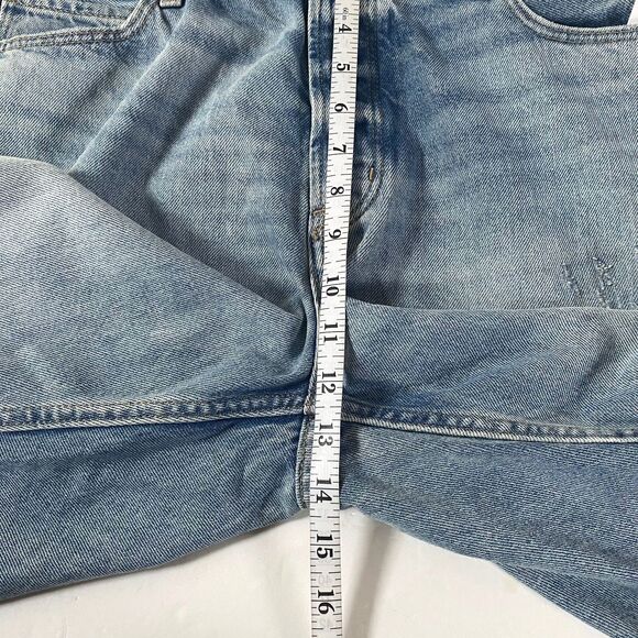 Old Navy High Rise Slouchy Straight Crop Jeans Womens 14 Nessa Frayed Hem NWT - Picture 15 of 16